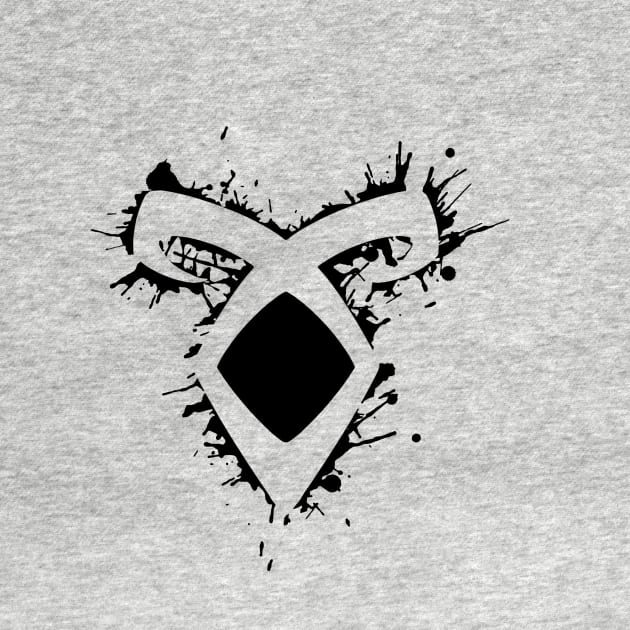 Shadowhunters rune / The mortal Instruments - Angelic power rune voids and outline splashes (black) - Clary, Alec, Izzy, Jace, Magnus - Malec by Vane22april